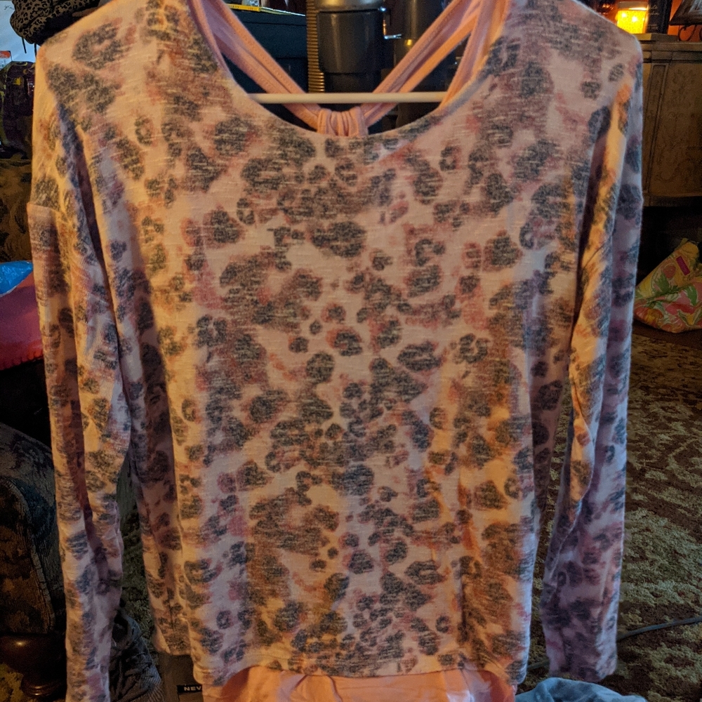 Girls 14/16 Justice top & leggings set